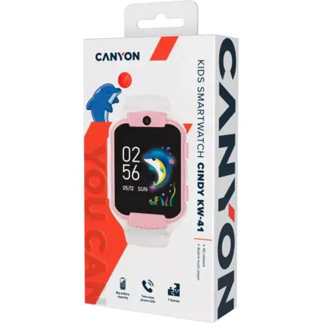 Smartwatch Canyon Cindy KW-41 4G White Pink - CNE-KW41WP